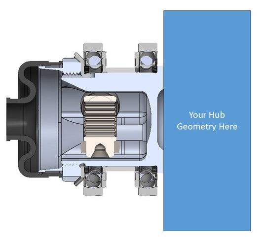 Lightning Series Integrated Wheel Hub Core - 55mm