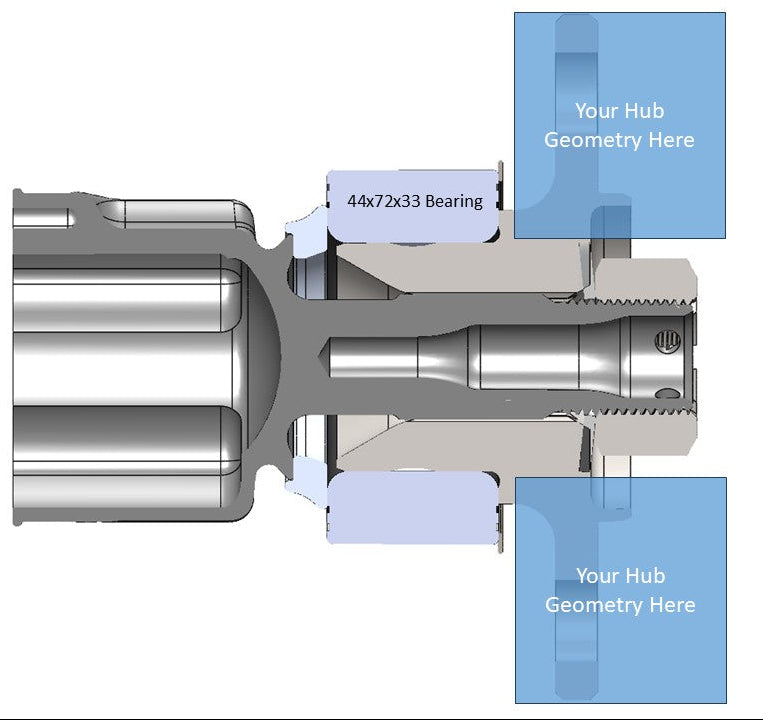 Modular Wheel Hub System - TRE 44mm Bearing