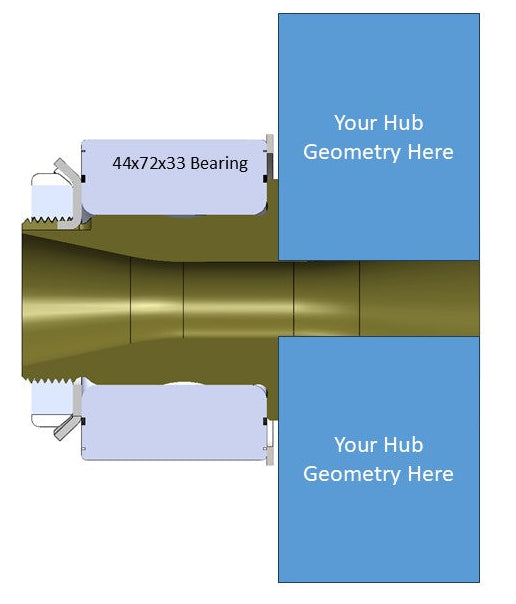 Modular Wheel Hub System - TRE 44mm Bearing