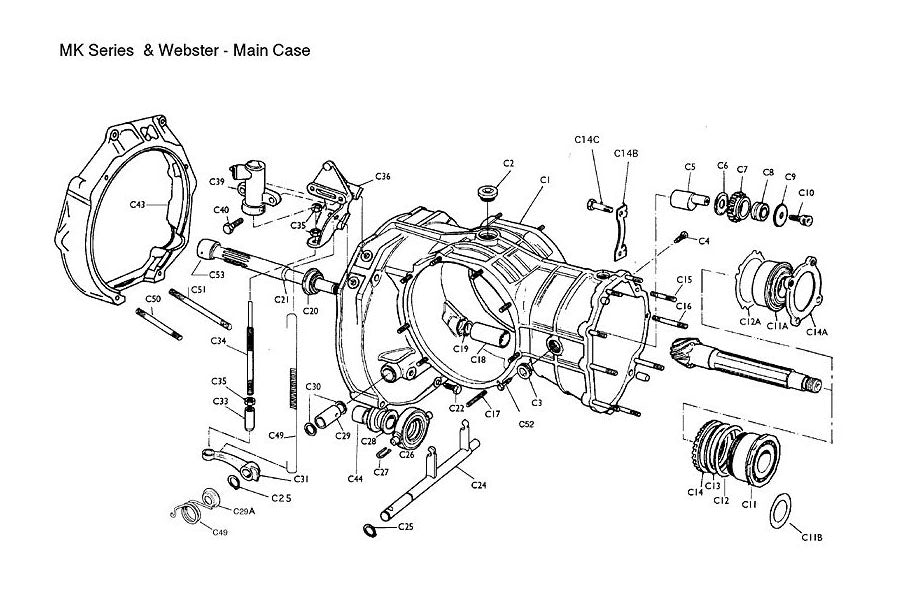 Maincase Section (Formula Mazda, Common with MK Series) – Taylor Race ...